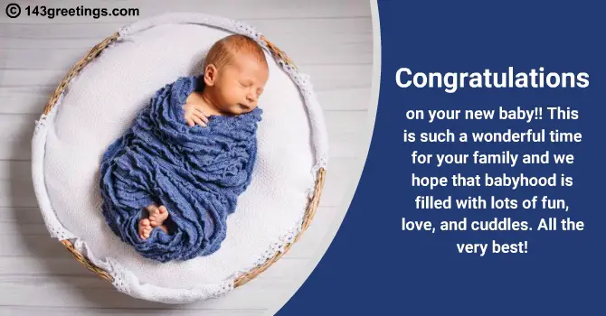 New Born Baby Congratulation Messages